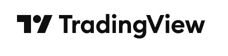TradingView logo with black text on a white background.