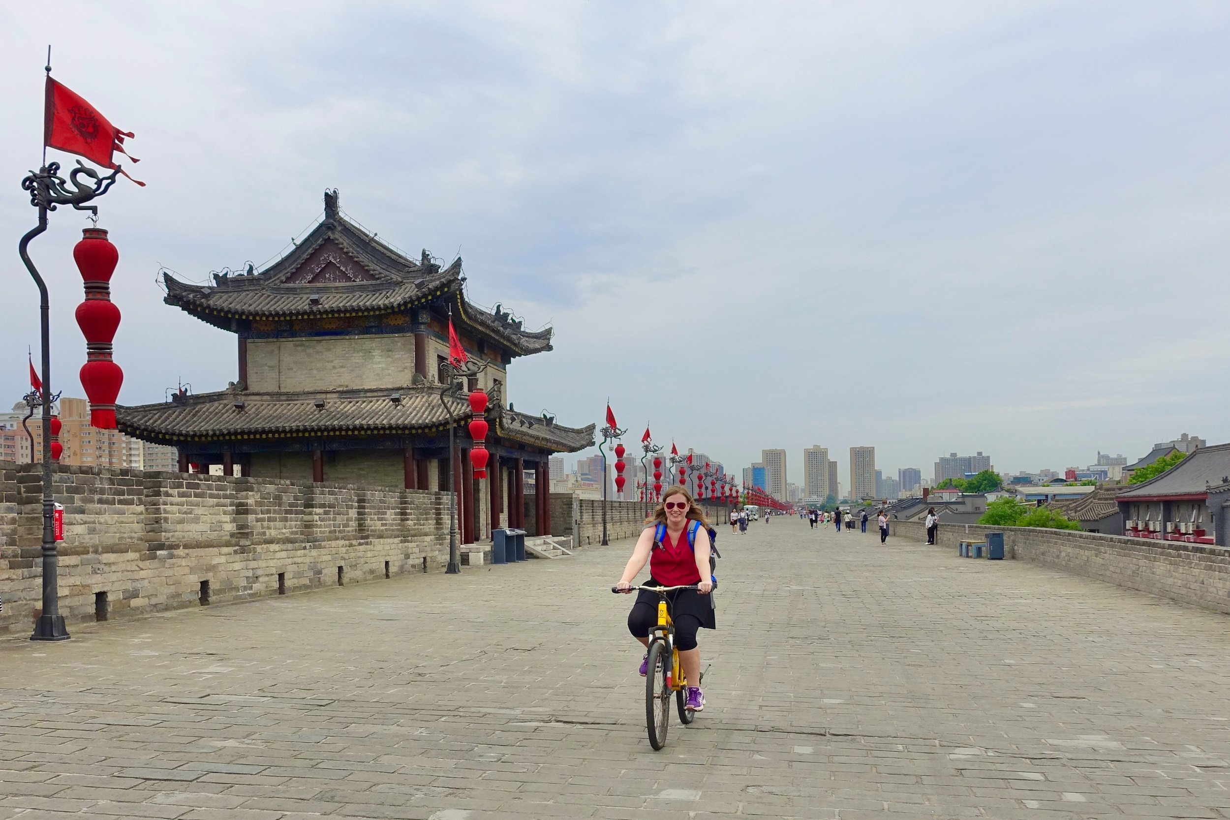Cycling the Xi'an's City Wall