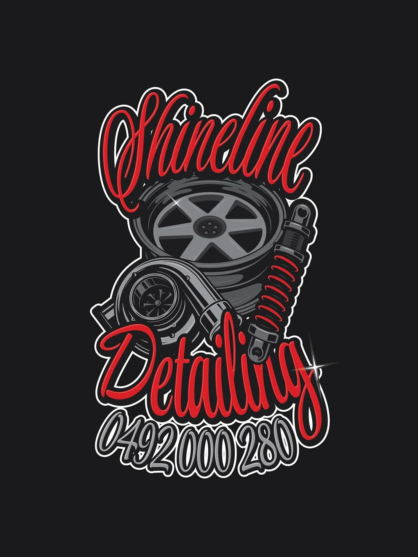 Fresh print for Shineline Detailing 🔥

Bold graphics, sharp details, and a design that reps their brand with as much shine as the cars they detail.

Nothing beats custom merch that works as hard as you do&mdash;on the job and off.

📩 Want your own 