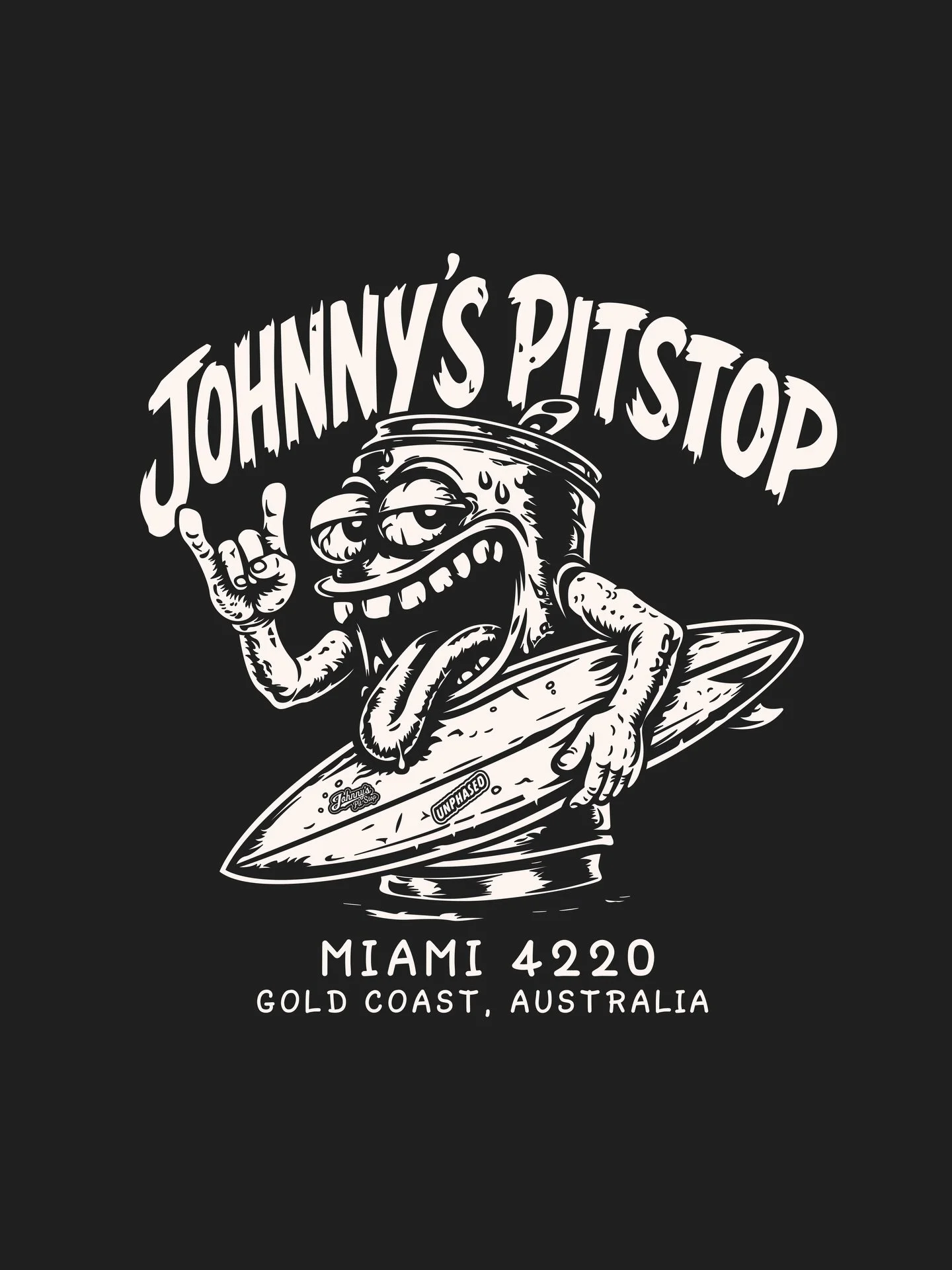 Big moment unlocked for @johnnys.pitstop ‼️

Johnny&rsquo;s Pitstop has officially stepped into the world of custom merch &mdash; designed to be worn, lived in and loved by the Locals. We&rsquo;re stoked to bring this vision to life and watch this ne