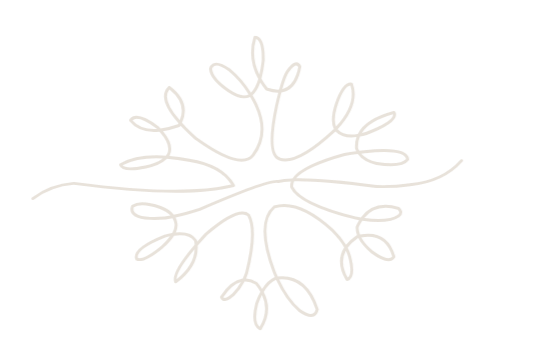 Ein stilisiertes, weißes, abstraktes Baum- oder Zweigmuster auf schwarzem Hintergrund.