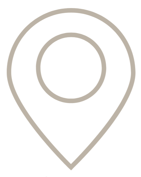 Symbol eines Standorts auf einer Karte, nur die Markierung ist sichtbar.