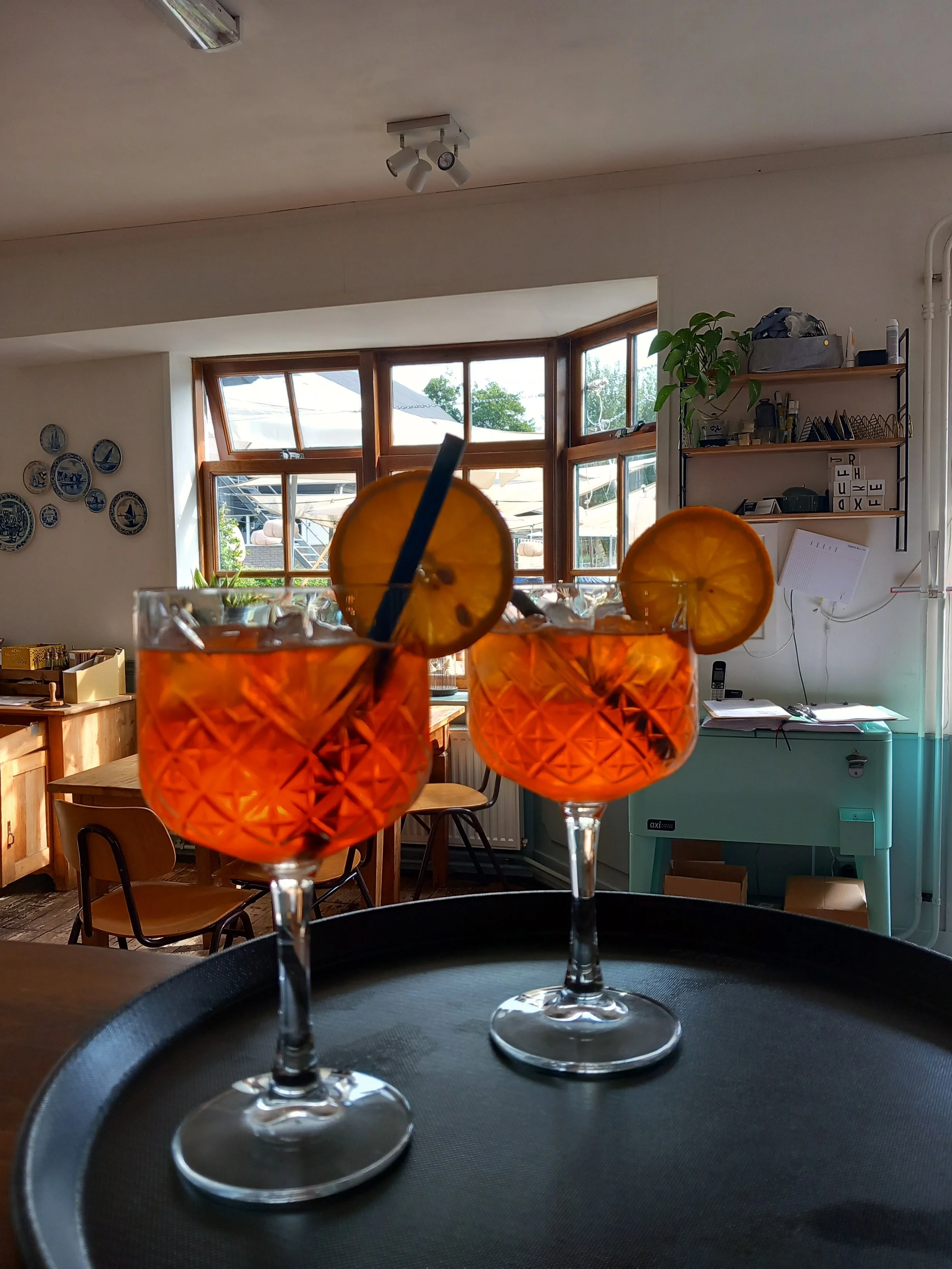 Aperol spritz, zomer, pizza