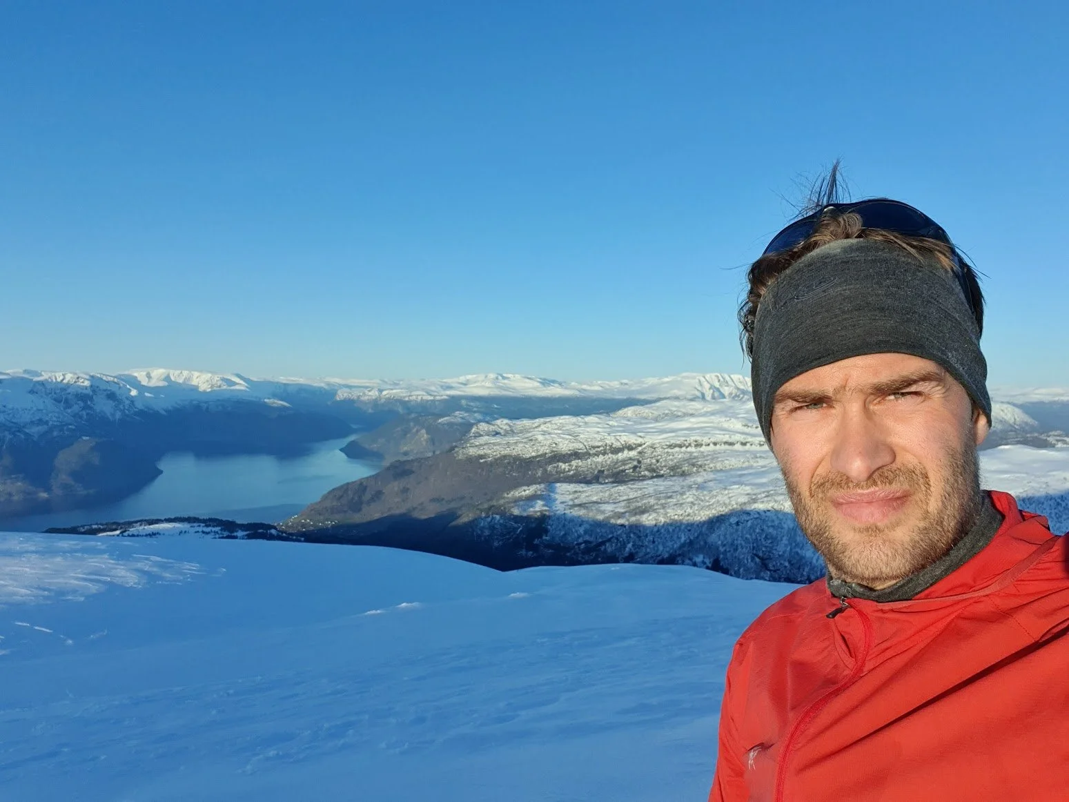 Bjørn Carlsen på fjelltur, selfie