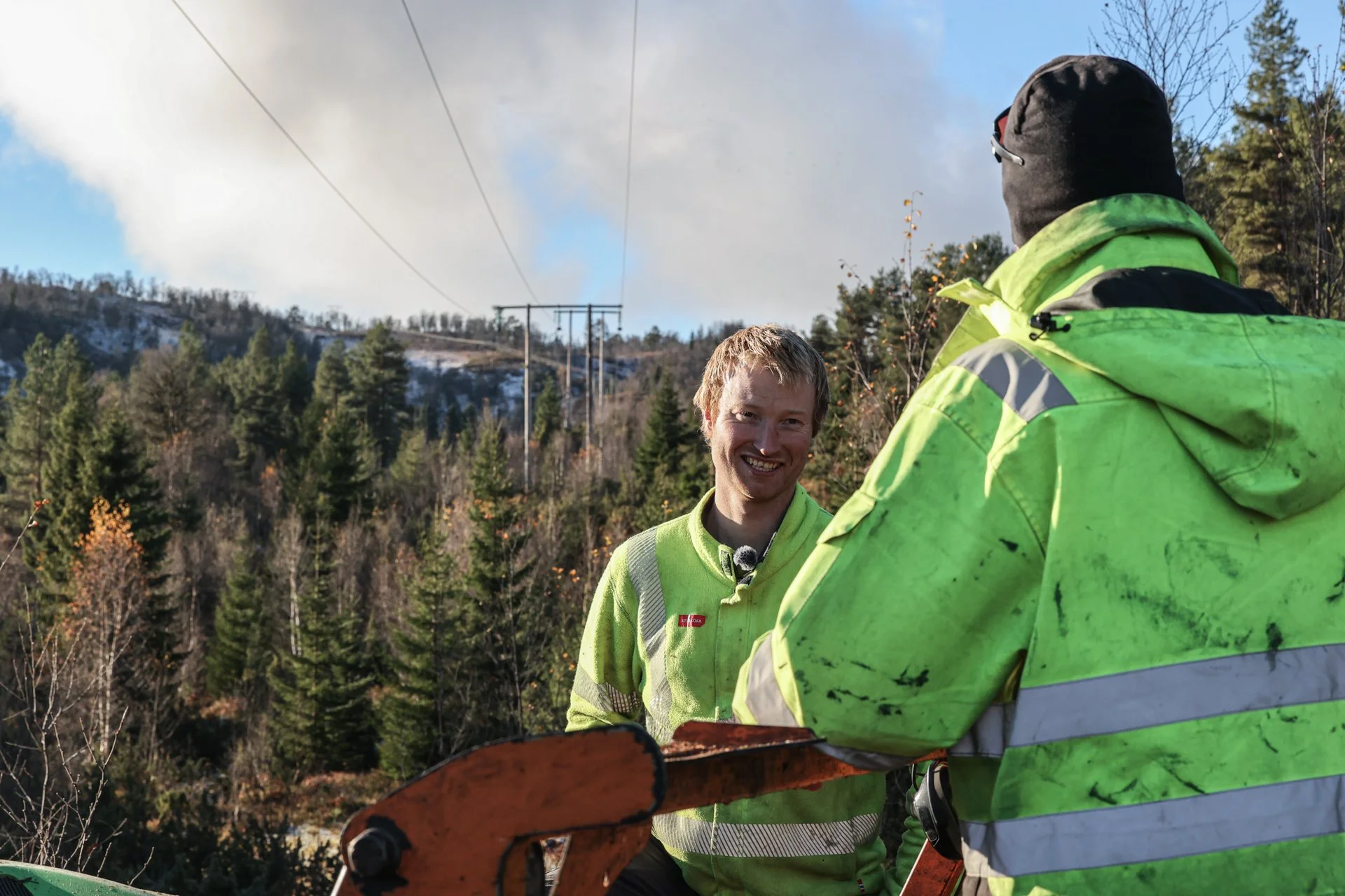 Slik jobbar Sygnir med skogrydding langs linjene