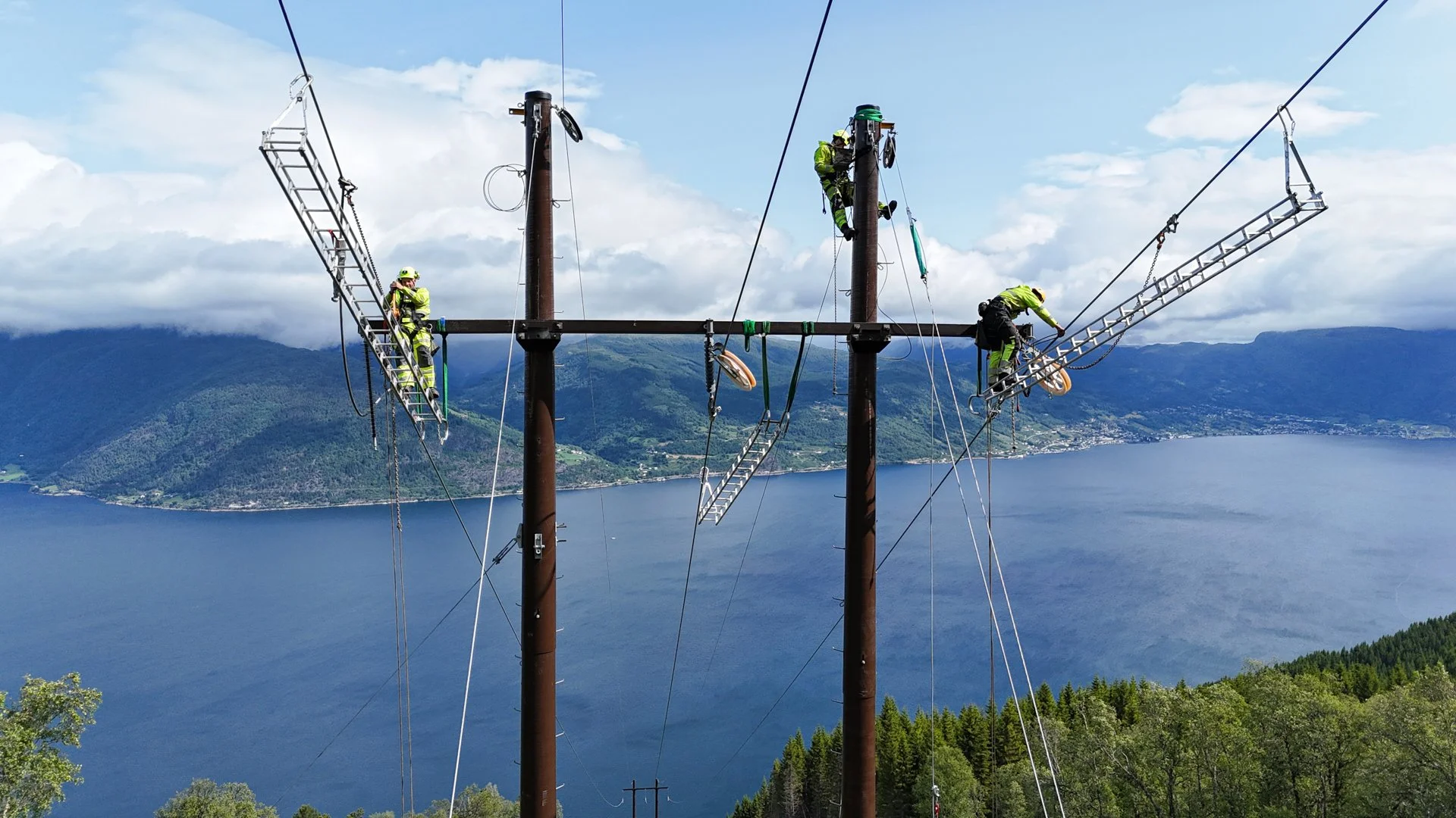 Innovativ linjebygging i stupbratt terreng