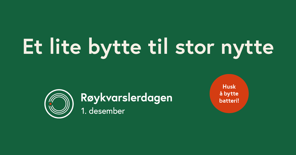 Plakat, røykvarslerdagen.