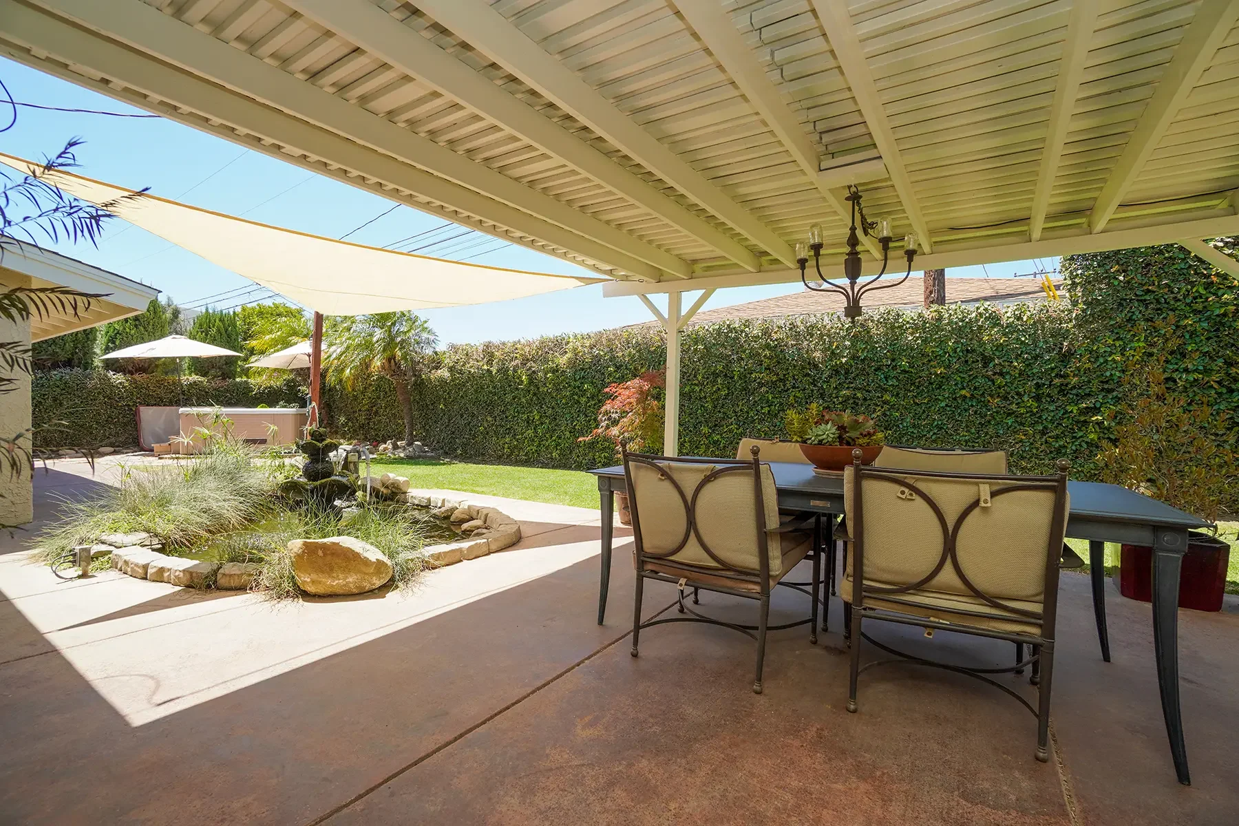 Backyard of 406 Lucada Street in Santa Paula, CA.