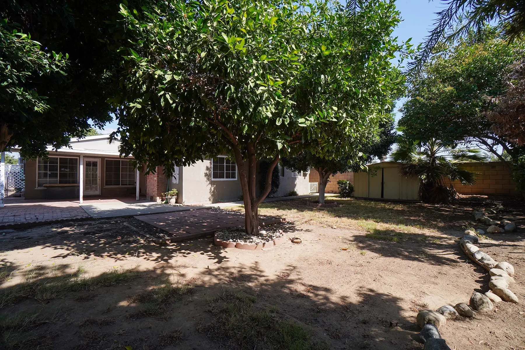 Backyard of 14264 Sauder Street in La Puente, CA.