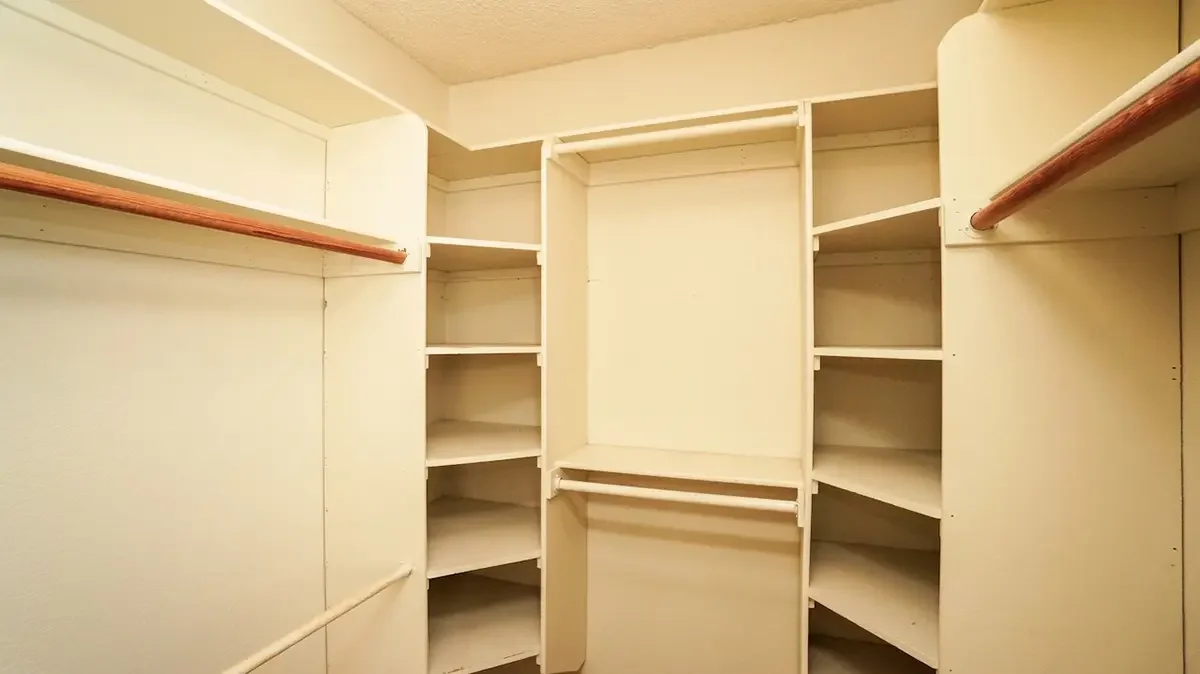 Primary closet of 830 Blanca Place in Oxnard, CA.