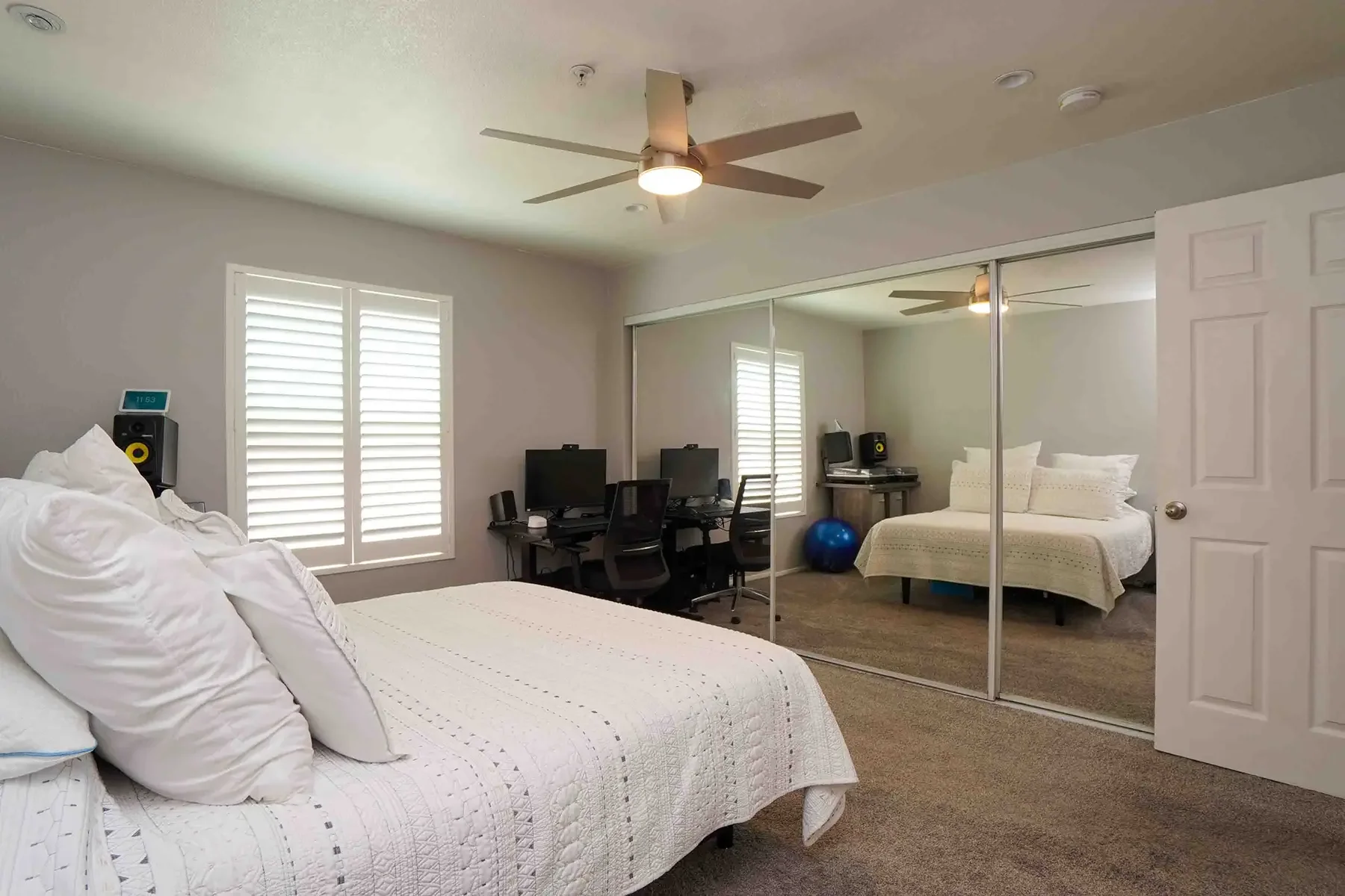 Primary bedroom at 4648 Granada Place in Santa Barbara, CA.