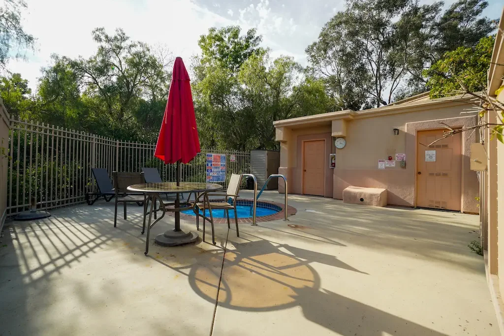Community spa at 4648 Granada Place in Santa Barbara, CA.