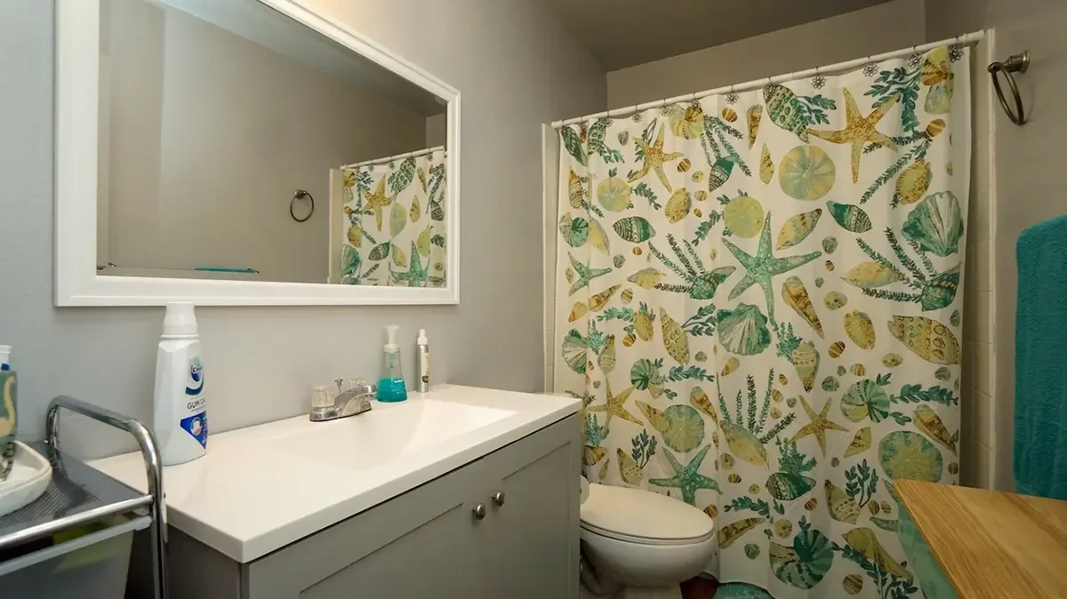 Bathroom of 1300 Saratoga Way #1609 in Ventura, CA.