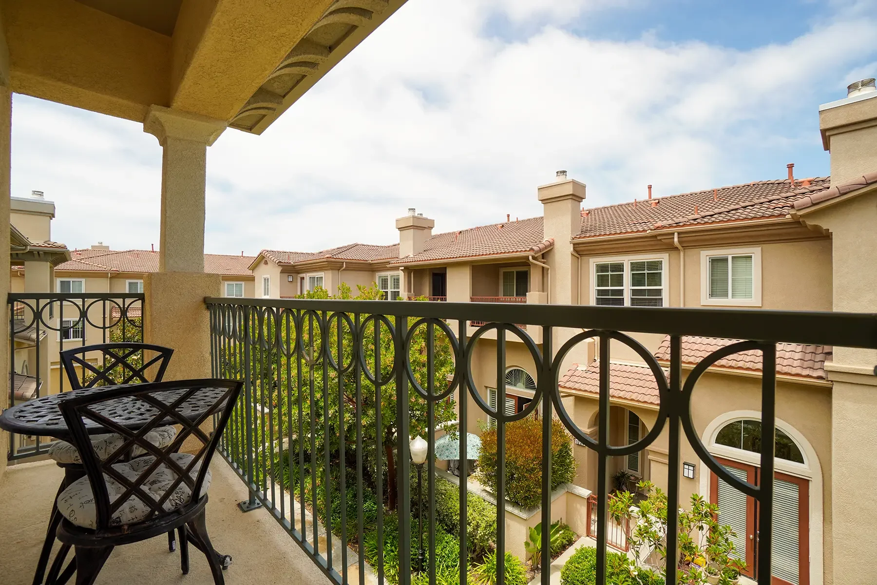 Main bedroom balcony at 1239 Bayside Lane in Oxnard, CA.