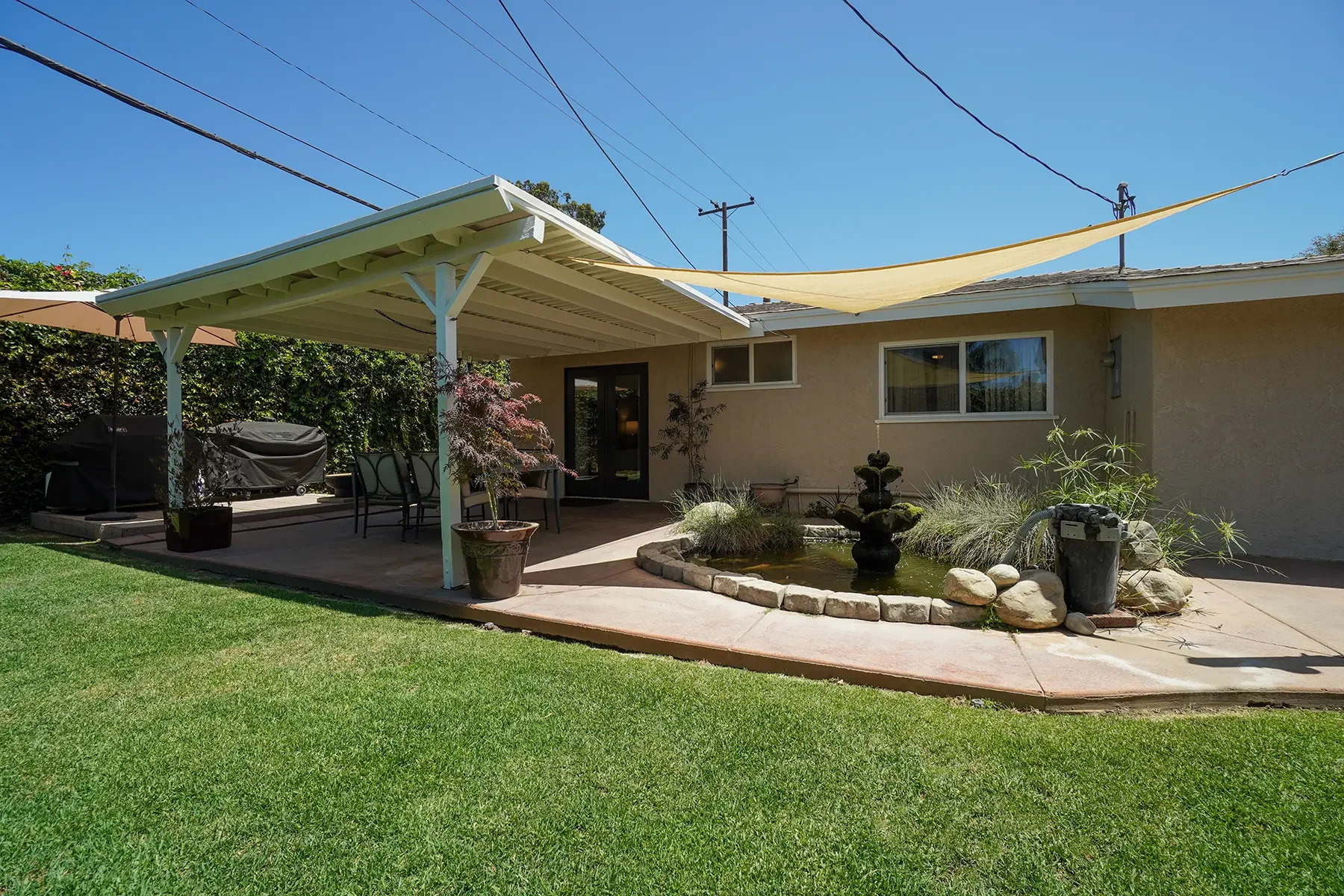 Backyard of 406 Lucada Street in Santa Paula, CA.