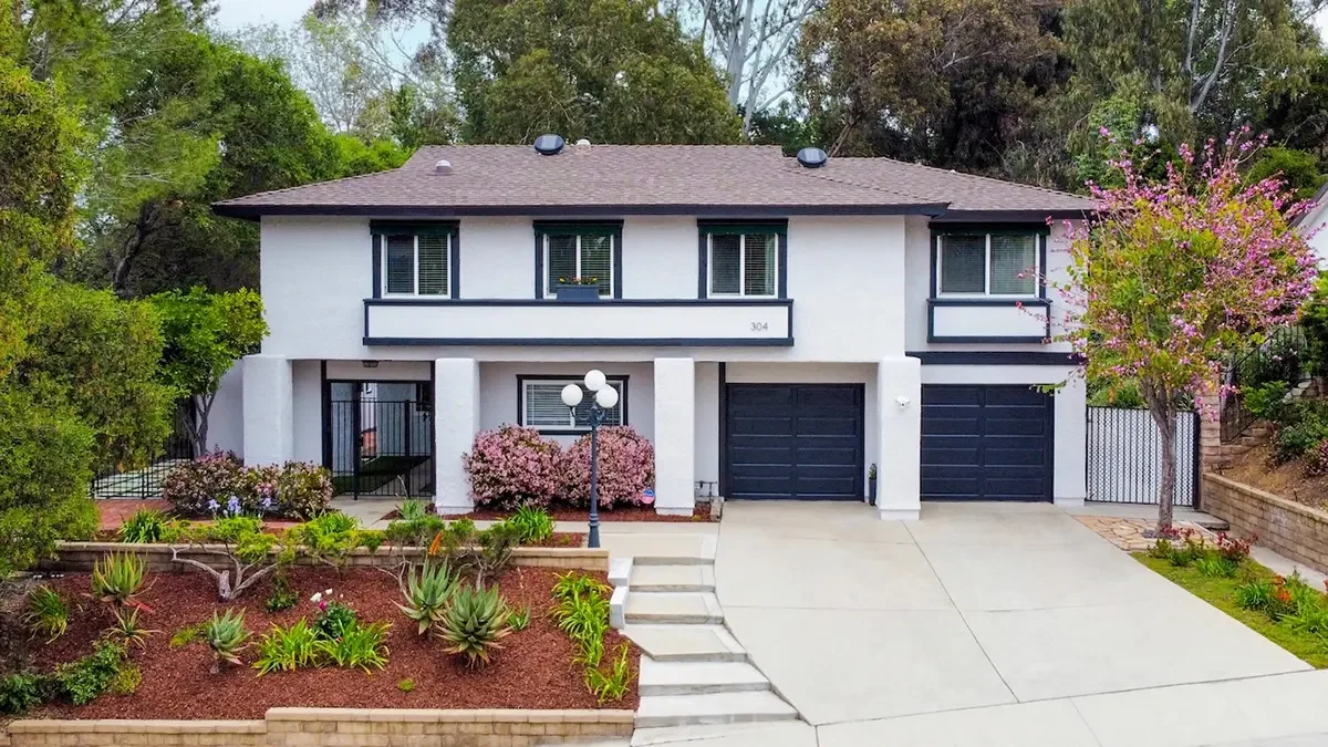 Exterior view of 304 Hickory Grove Drive in Thousand Oaks, CA.