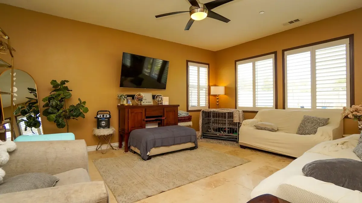 Family room of 675 Tiber River Way in Oxnard, CA.