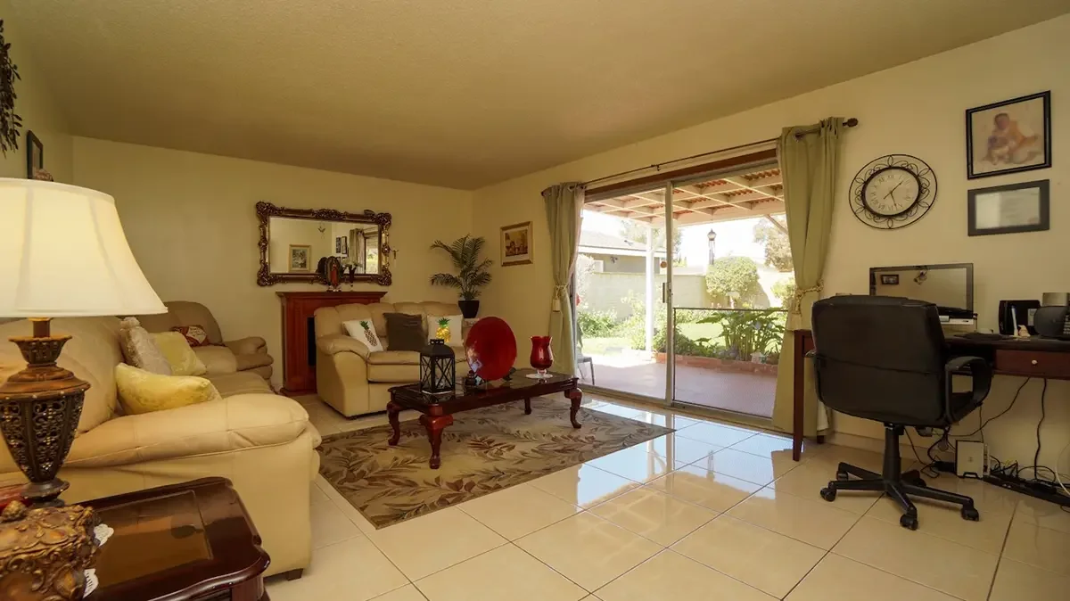 Family room of 1121 Yale Street in Oxnard, CA.