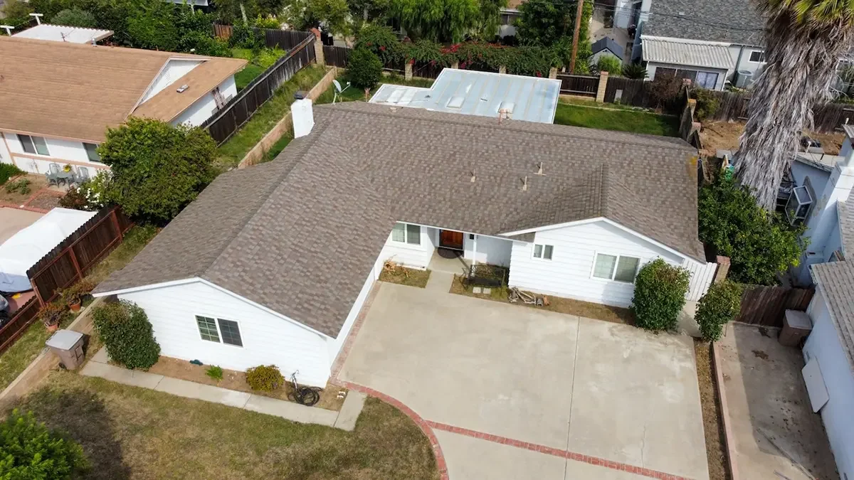 Aerial view of 1930 Wolverton Avenue in Camarillo, CA.