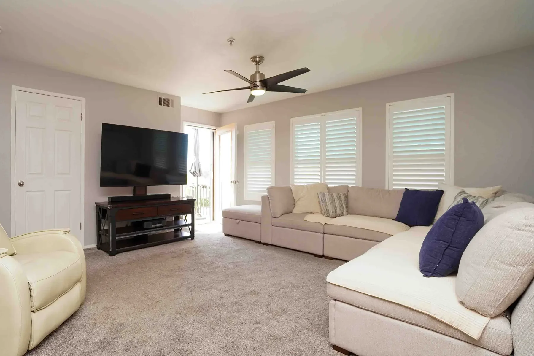Living room at 4648 Granada Place in Santa Barbara, CA.