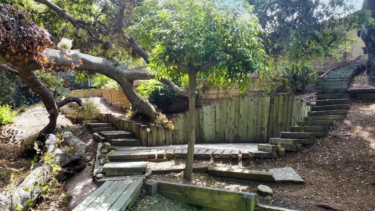 Backyard of 304 Hickory Grove Drive in Thousand Oaks, CA.