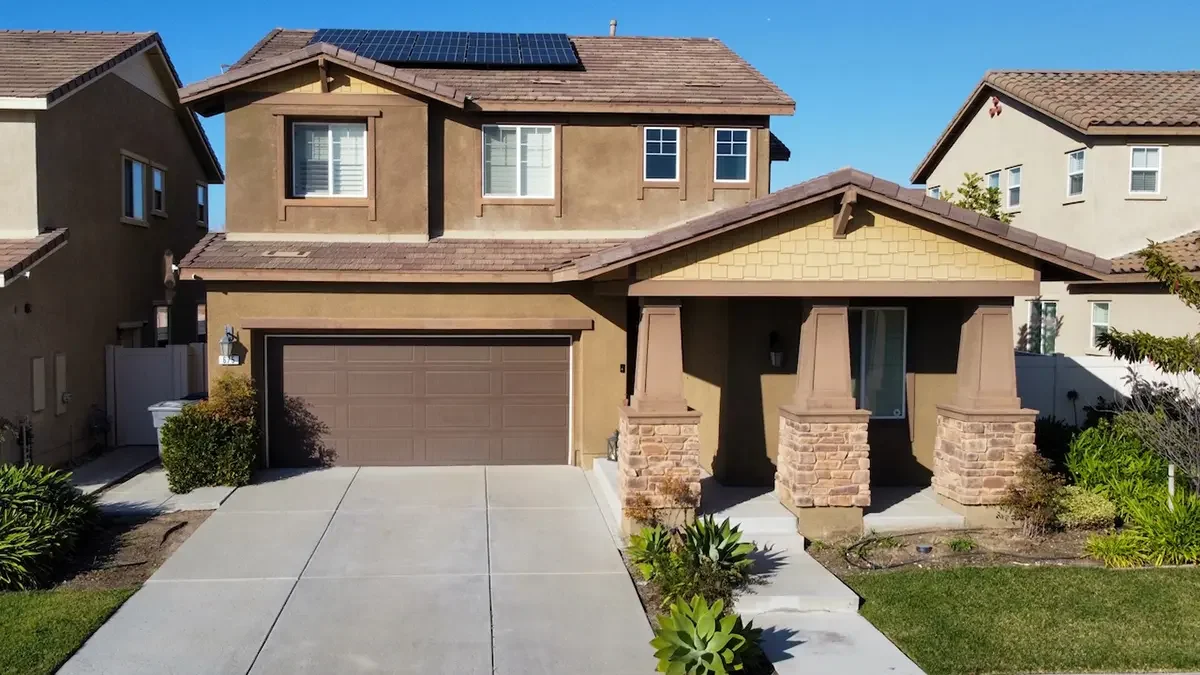 Exterior view of 675 Tiber River Way in Oxnard, CA.