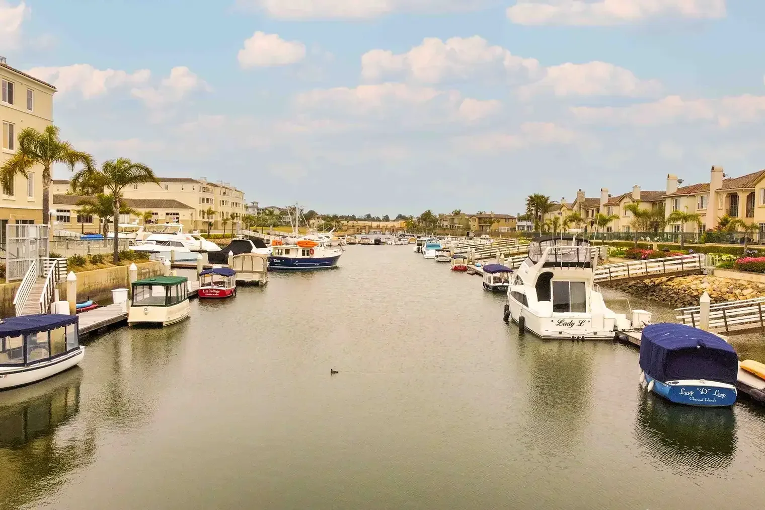 Nearby dock access for 1239 Bayside Lane in Oxnard, CA.