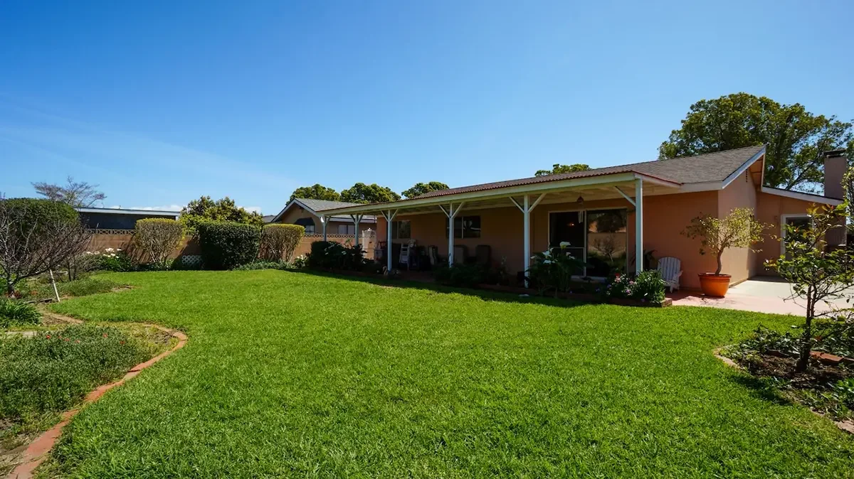 Backyard of 1121 Yale Street in Oxnard, CA.