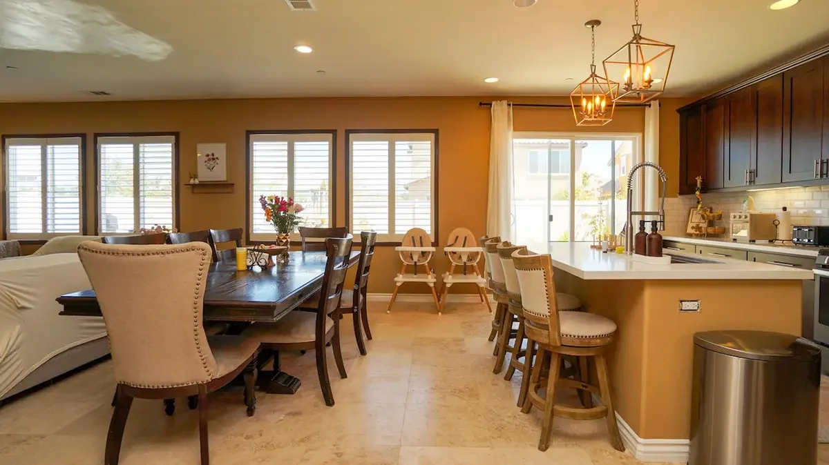Great room of 675 Tiber River Way in Oxnard, CA.