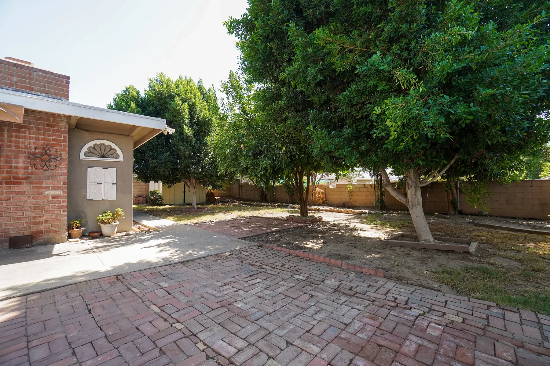 Backyard of 14264 Sauder Street in La Puente, CA.