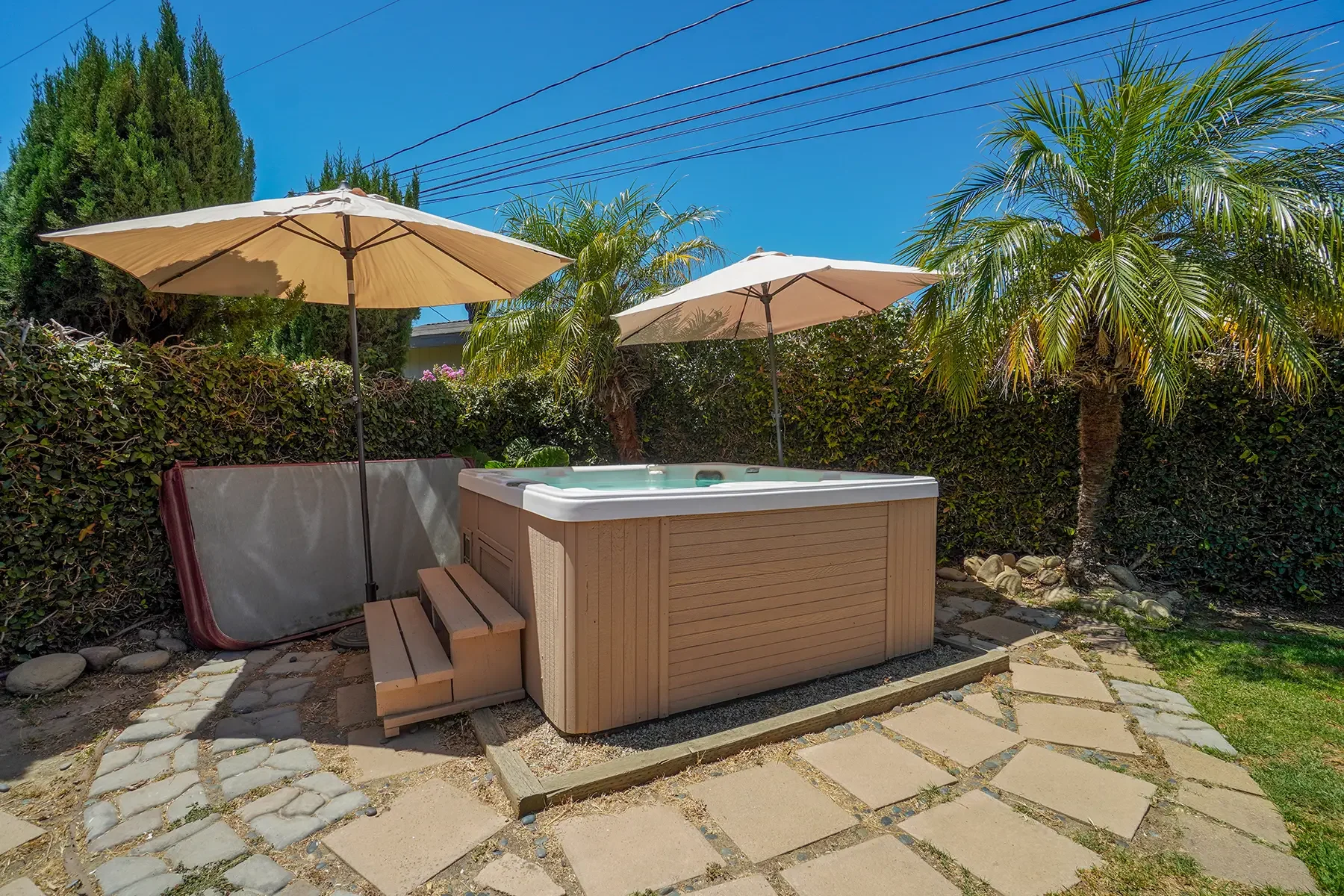Backyard of 406 Lucada Street in Santa Paula, CA.