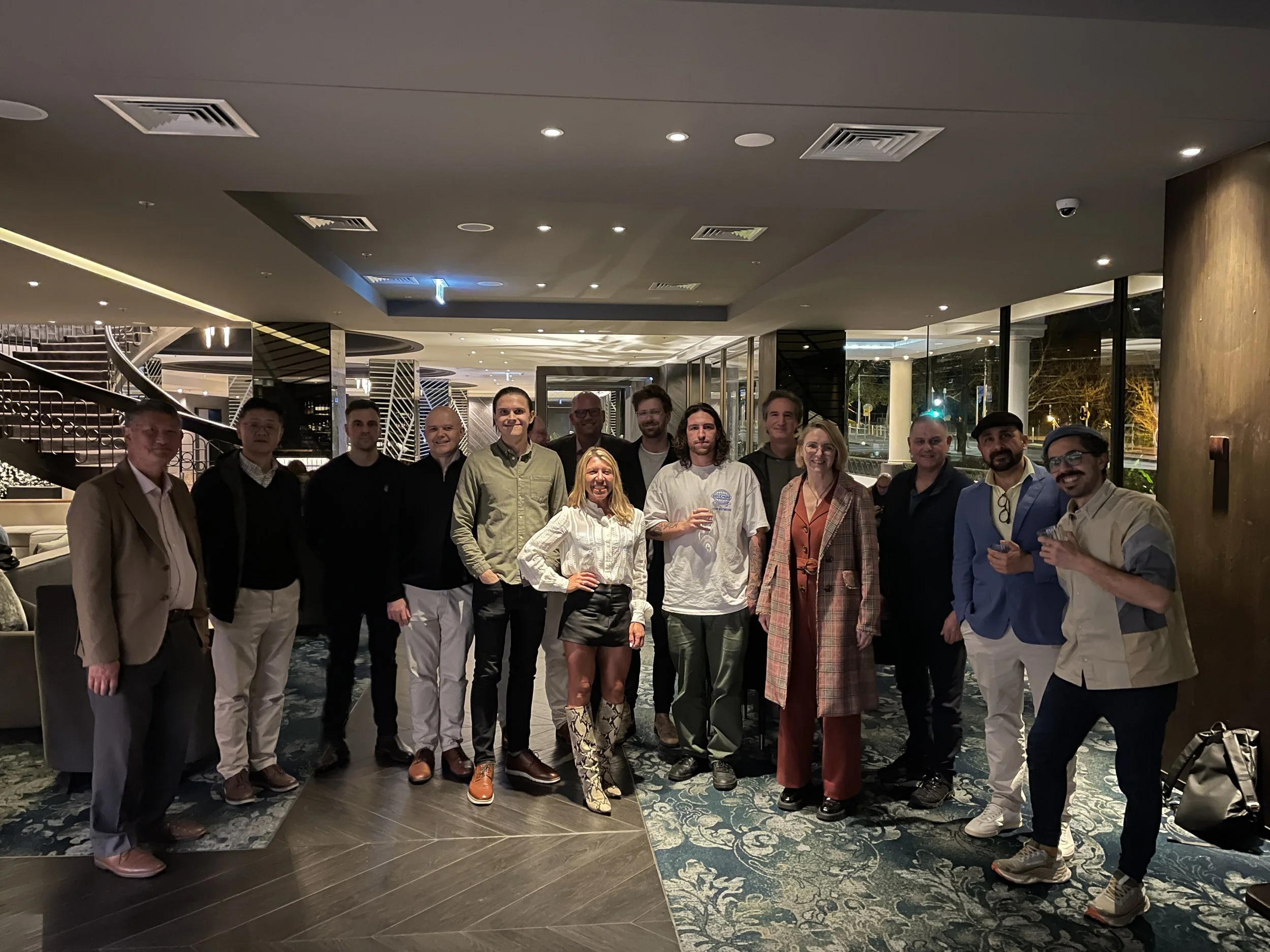 Group of people standing together at one of our EMEA B2B events.