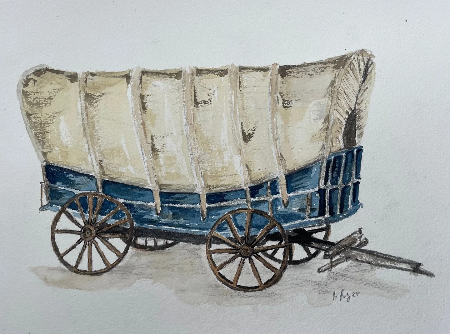 &ldquo;Pioneer&rdquo; 

One of my favorite paintings that I&rsquo;ve done. 

Watercolor on Arches watercolor paper