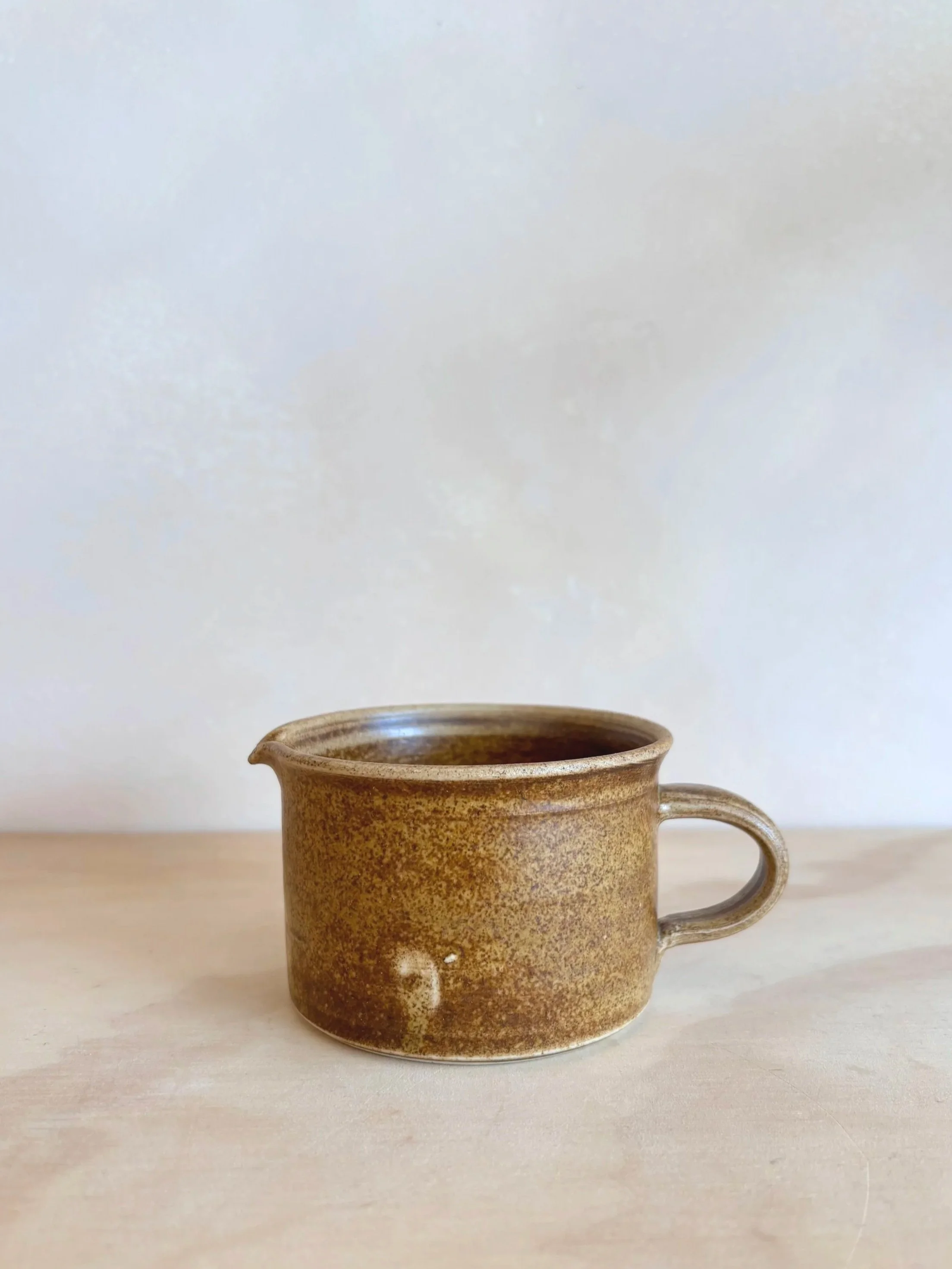 BROWN STONEWARE SET