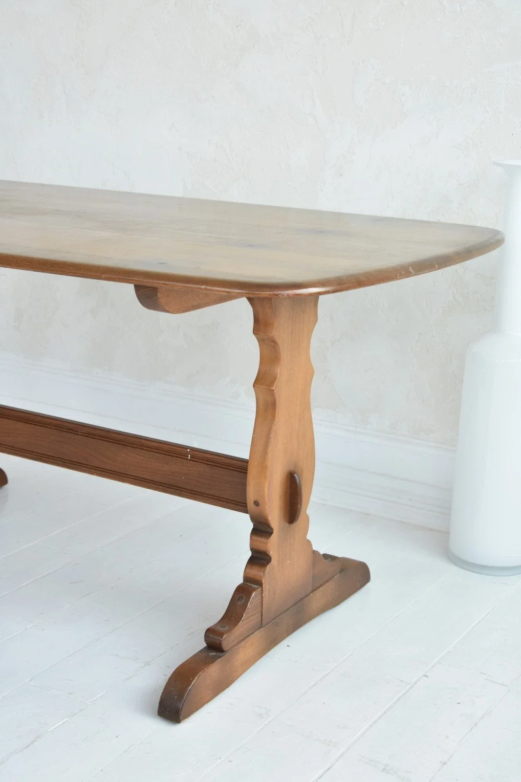 ERCOL ELM REFECTORY TABLE