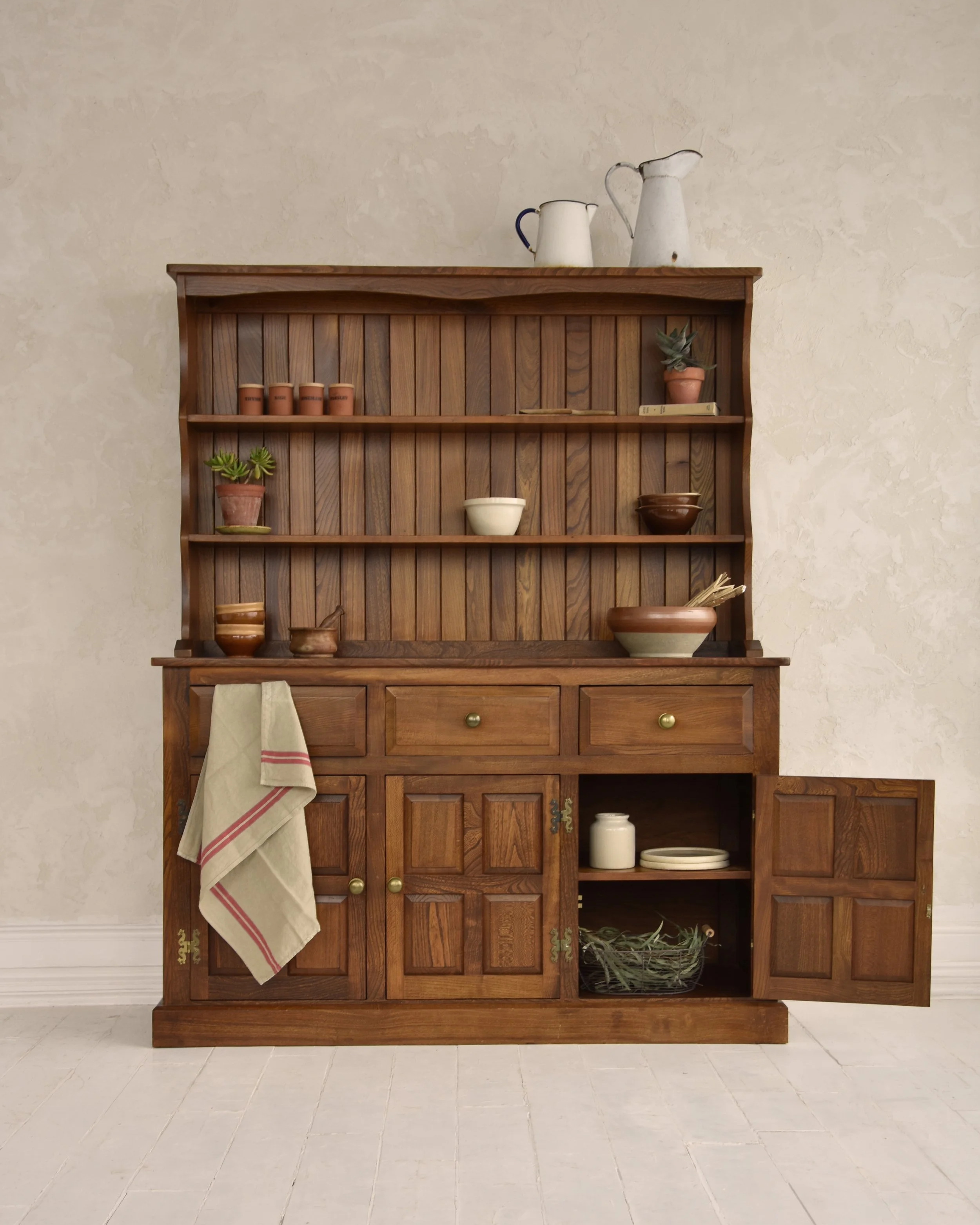 ELM PANELLED DRESSER