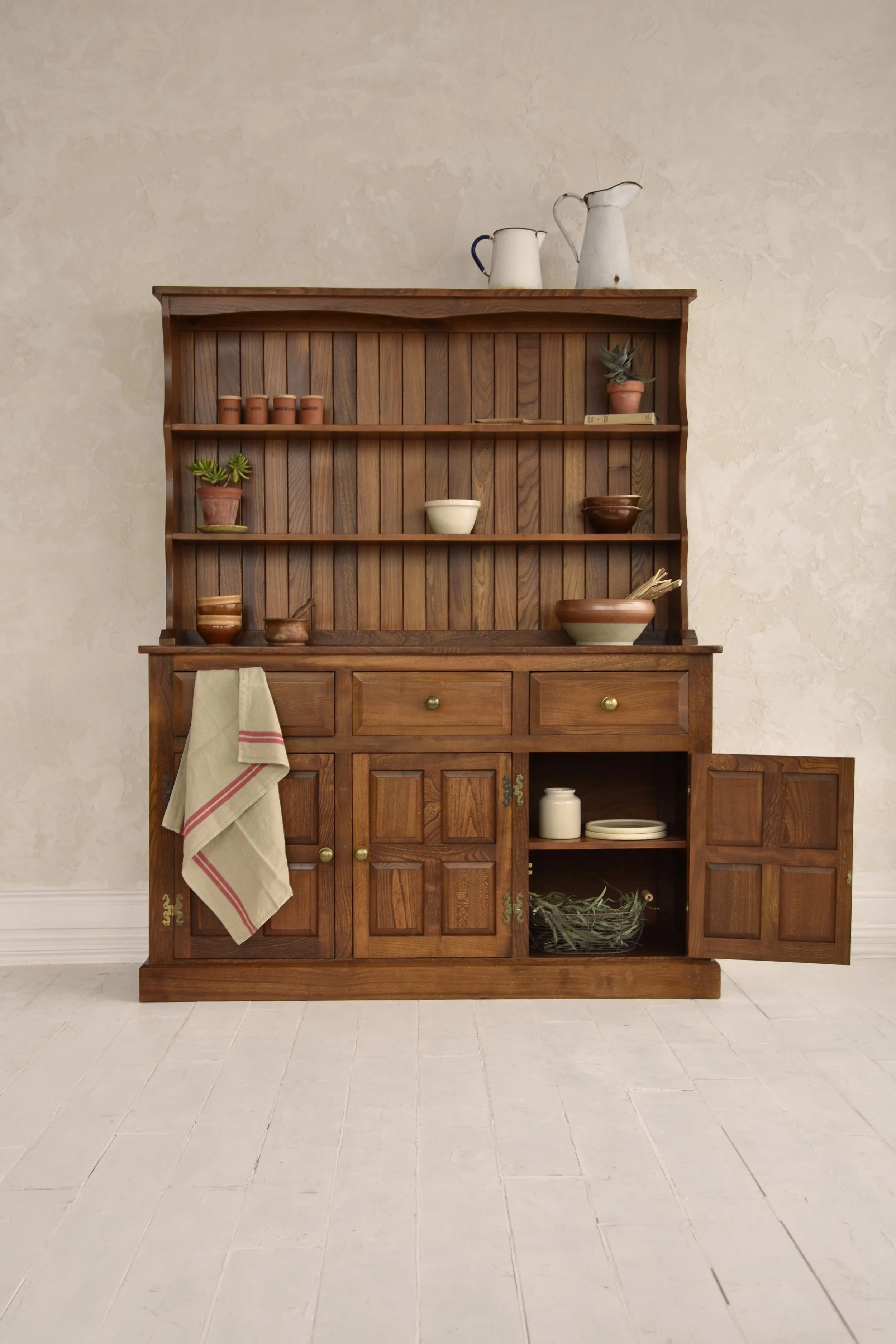 ELM PANELLED DRESSER