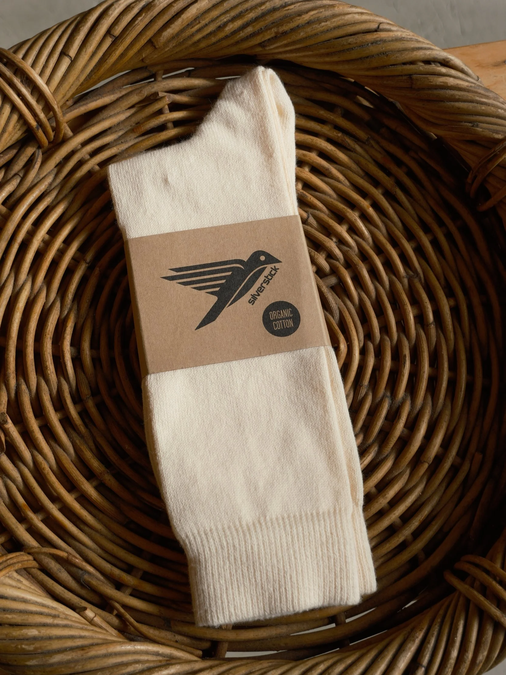 SILVERSTICK ORGANIC SOCK: CREAM