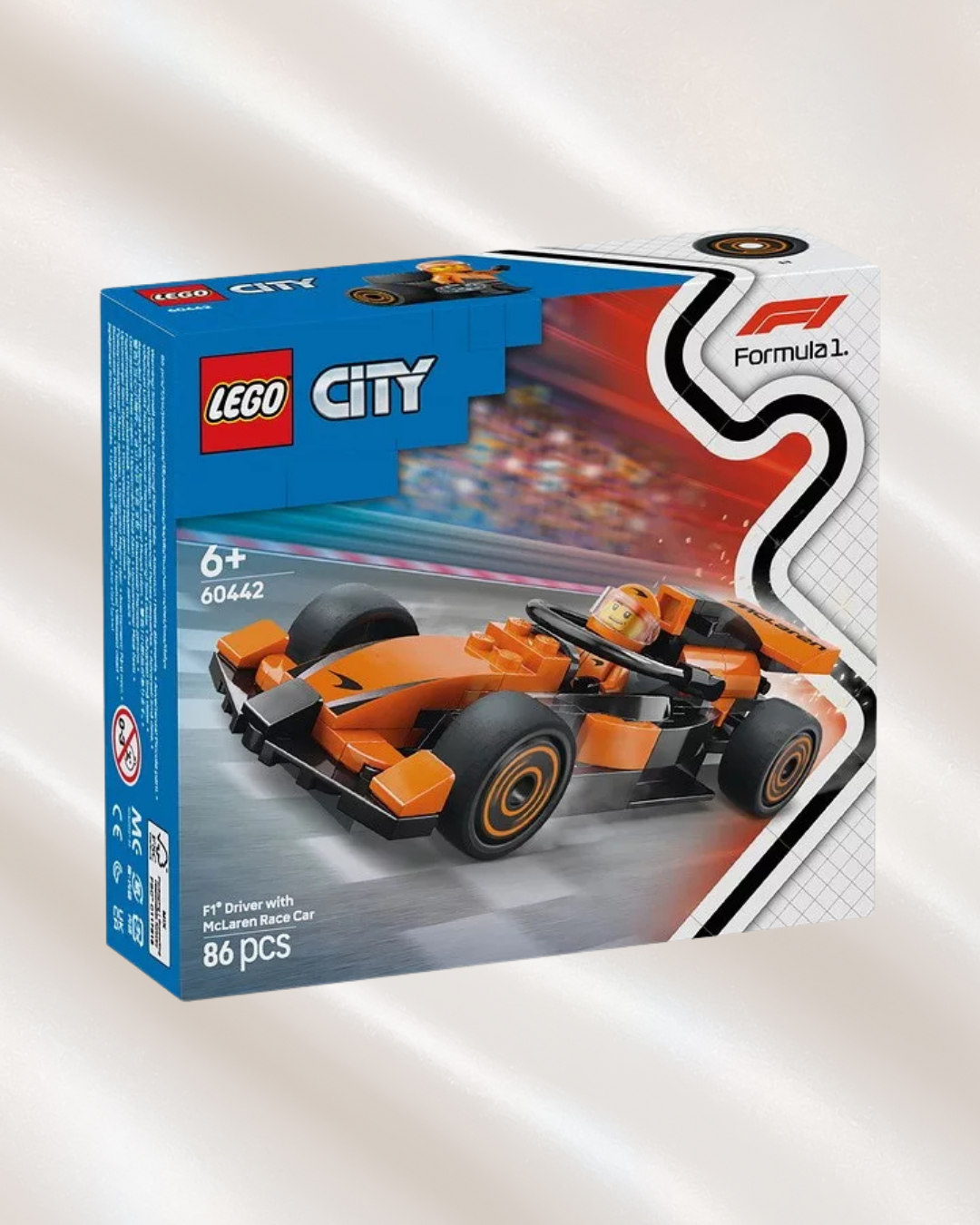 LEGO 60442 - Véhicule F1 Orange Mc Laren Formula One