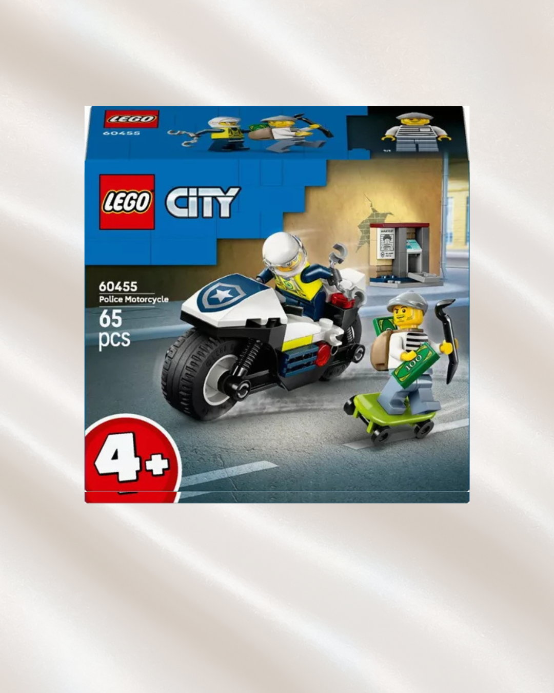 LEGO 60455 - La course-poursuite en moto de police City
