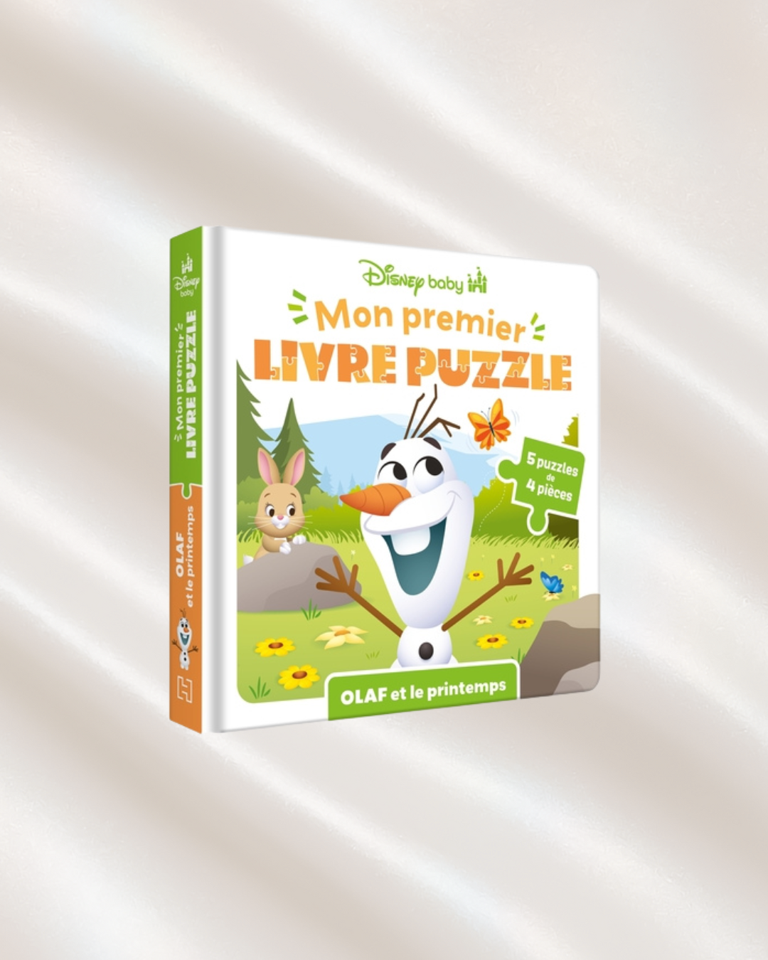 Disney Baby - Mon Premier livre puzzle - 4 pièces - Olaf et le Printemps