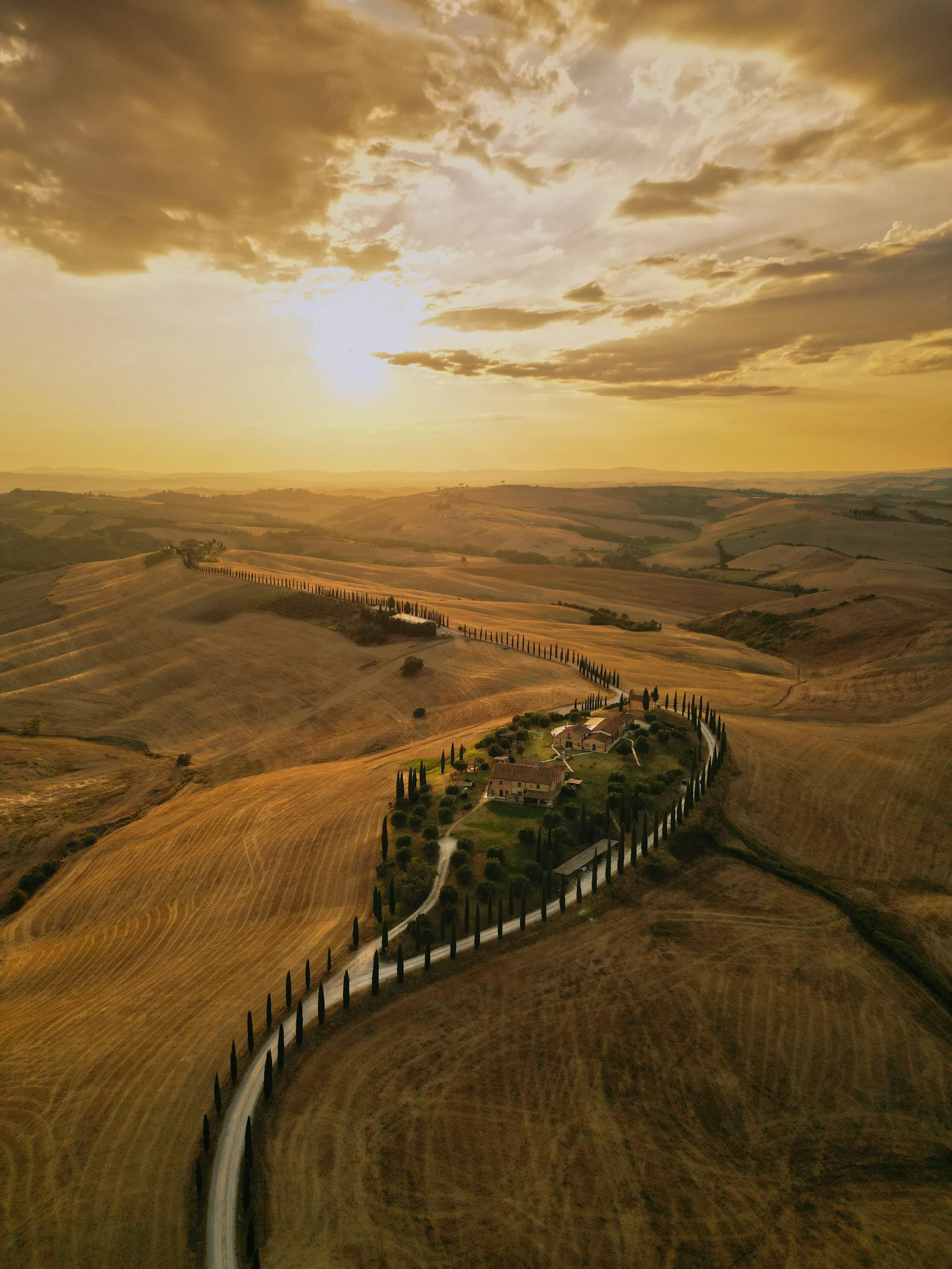 Toscana ilmakuva