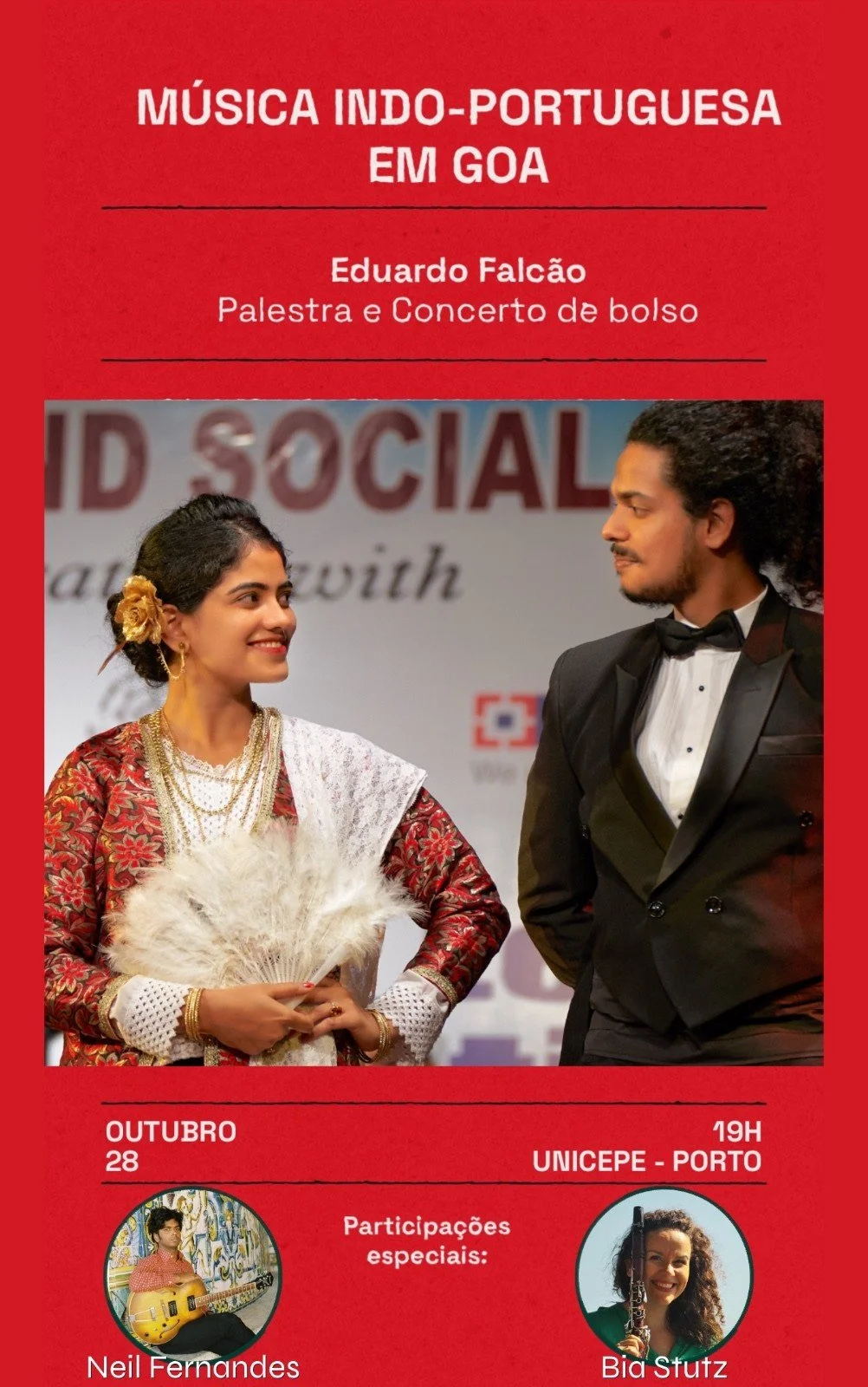 207º Jantar de Amizade UNICEPE: Música indo-portuguesa em Goa - Eduardo Falcão 