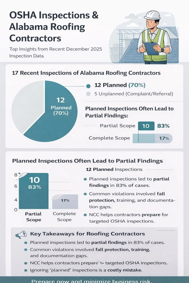 Top OSHA Violations Affecting Alabama Roofing Contractors