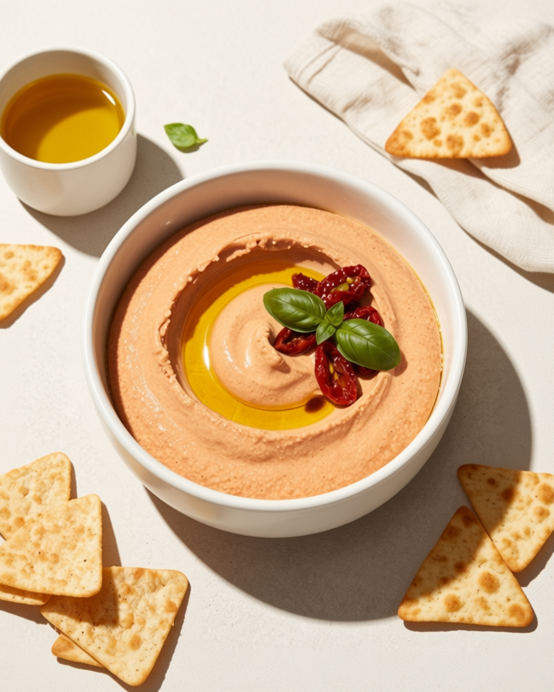 Mediterranean Sun-Dried Tomato Lentil Dip (Chickpea-Free!)