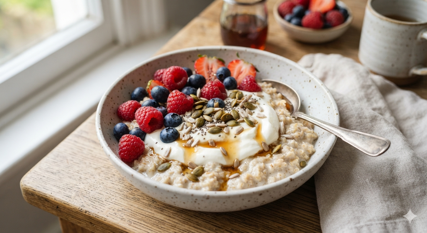 High-Protein PB Overnight Oats