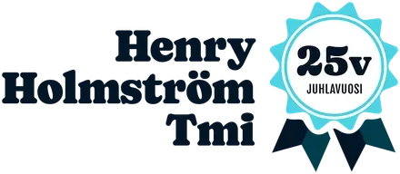 Henry Holmström Tmi juhlavuosi logo.