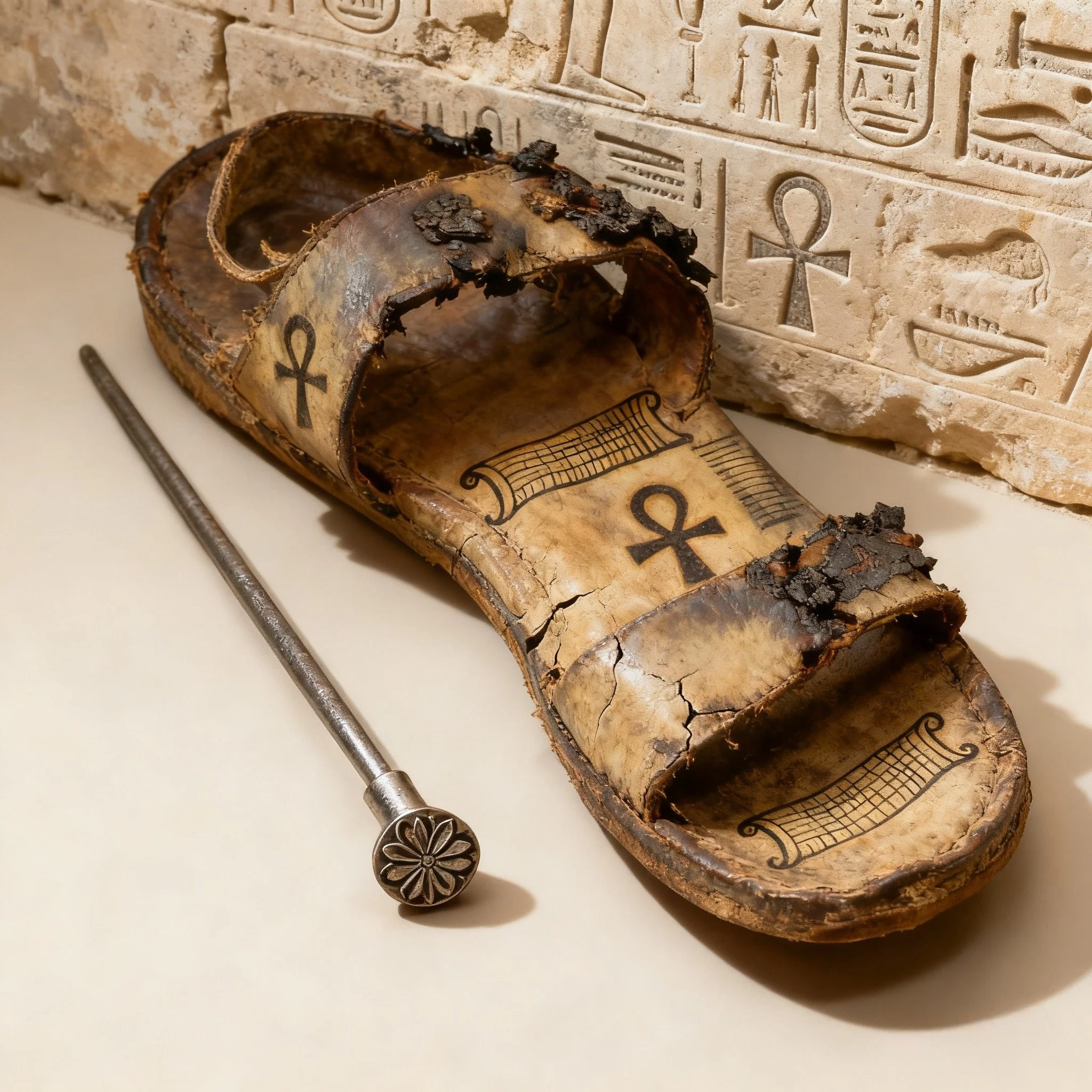 Ancient Egyptian hot stamping, original traditional pyrography