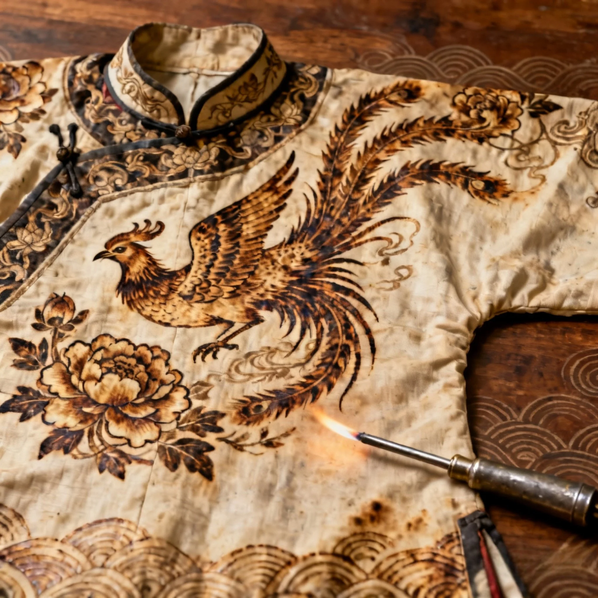 Chinese Traditional Pyrography Art-Decorative Techniques