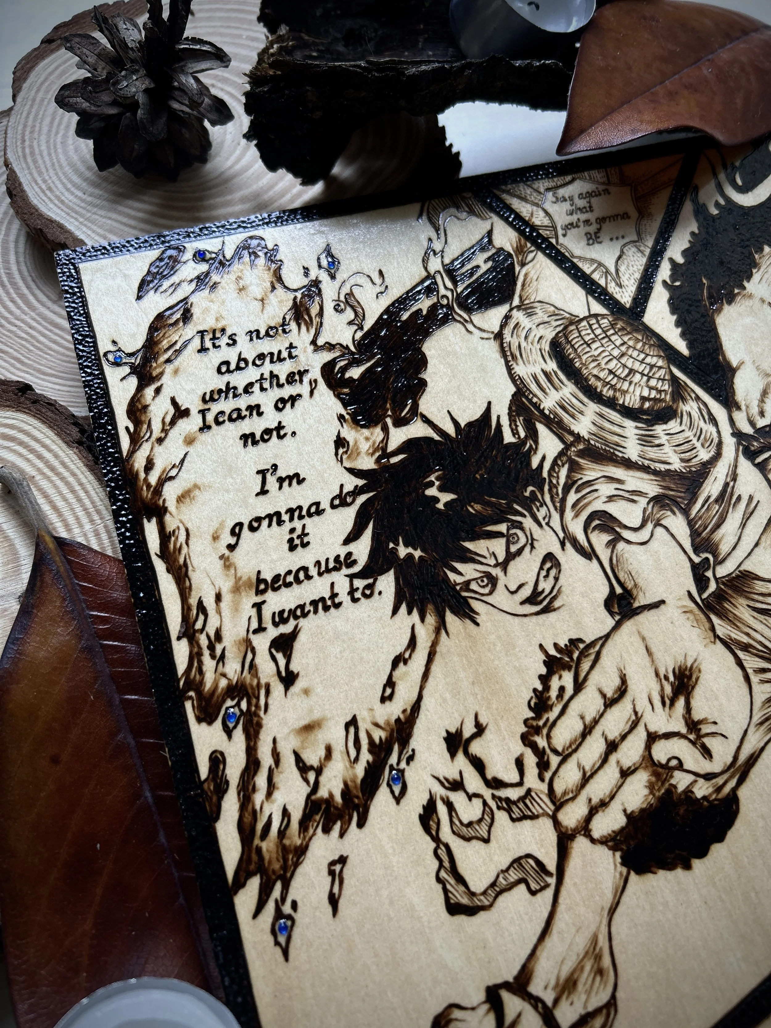 Freedom Of Wano | One Piece Anime | Wood-Burning Pyrography Artwork
